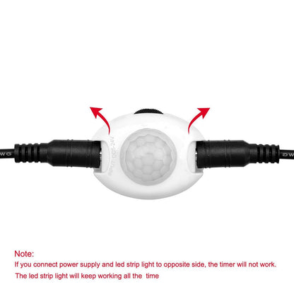 LED Lamp, Motion Sensor LED Strip Lights PIR Wireless Night Light Bedroom Baby Room Light YUBJIANG