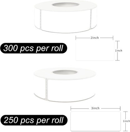 Removable Freezer Labels, Date Label 1x2 Inch Food Storage Stickers, Waterproof Oil Resistant Easy Clean Leaves no Residue 300 Total Per Roll