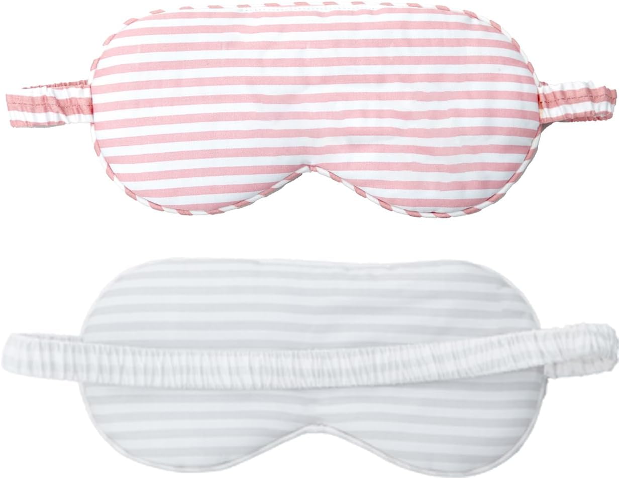 HBHLFZ Sleep Mask 2 Pack - Bamboo Viscose Fiber Sleeping Eye Mask - with Elastic Band/Headband - Comfort Sleeping Shade - for Nighttime Sleeping, Traveling & Napping（Pink，Green）