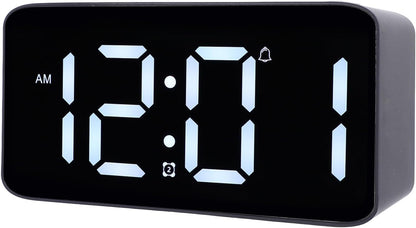 Ymiko Vibrating Alarm Clock with Bed Shaker Large LED Display Corded Vibrator for Heavy Sleepers