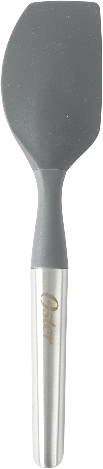 Oster Chadswyck 8” Can Opener, Stainless Steel Manual Can Opener with Soft Grip Handles, Smooth Edge Cutting, Dishwasher Safe