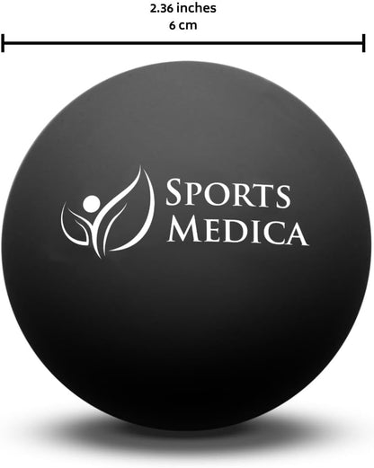 Lacrosse Ball for Myofascial Release, Trigger Point Massage Therapy | Best For Neck & Shoulder Pain, Video Series & eHandbook Included