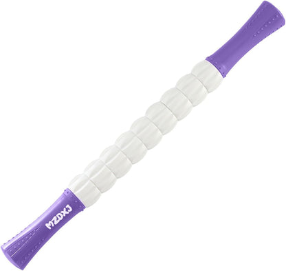 Wooden Cellulite Massage Roller for Legs and Thighs - Handheld Fascia Blaster Tool for Muscle Relief, Lymphatic Drainage & Body Sculpting - Anti Cellulite Massager for Women and Men (12 Wheel)