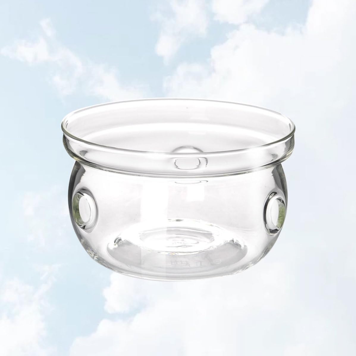 FOMIYES Stylish Glass Tea Pot Warmer Base Insulated Heat Preservation Glass Heating Base for Tea Pot and Office Use with Creative Design