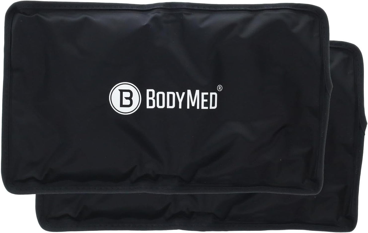 BodyMed Reusable Gel Ice Pack Cold Compress for Neck - Professional Grade Cold Therapy for Injuries, Aches, Swelling, Bruises, Sprains - 21 in. x 6 in. (Neck Contour)
