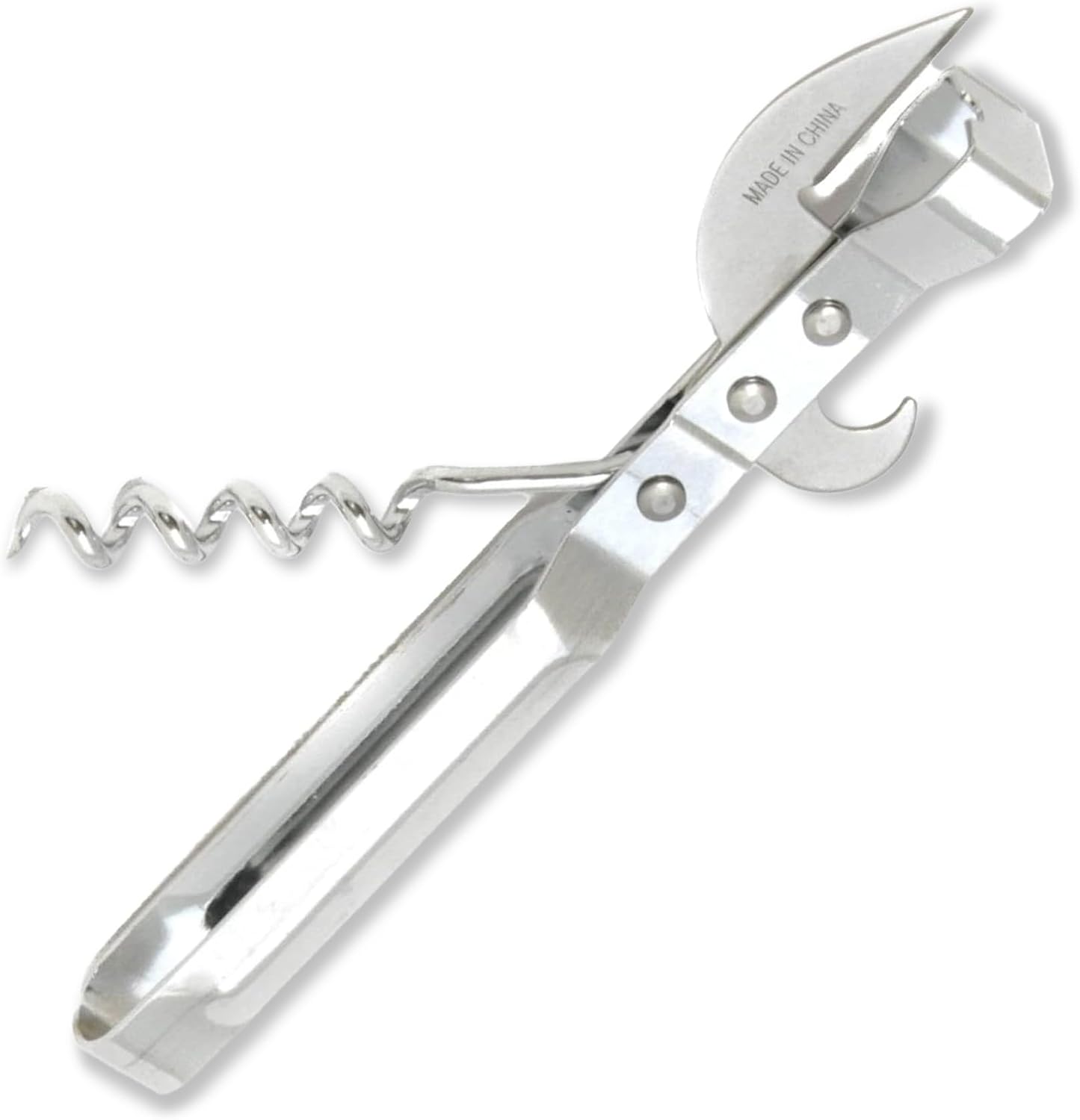Chef Craft Select Can Opener with Tapper, 6.5 inches in length, Nickle Plated