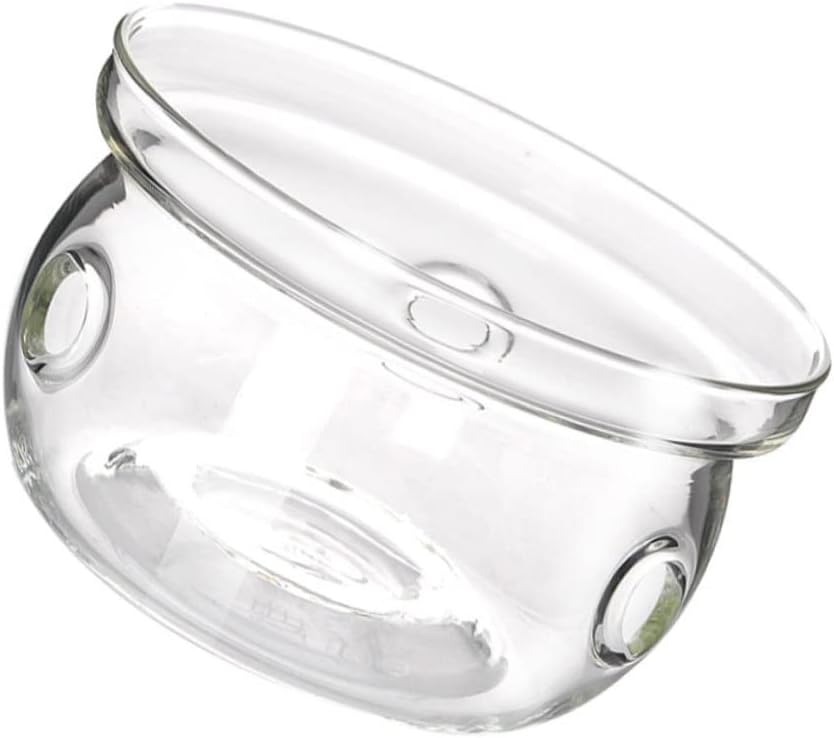 SHOWERORO Glass Tea Pot Heating Base Insulated Design Stylish Glass Warmer for Home and Office Use for Tea Parties and Loose Leaf Brewing