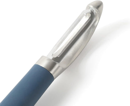 Calphalon Edge Stainless Steel Y Vegetable Peeler w/Thermoplastic Rubber Handle - Navy Blue