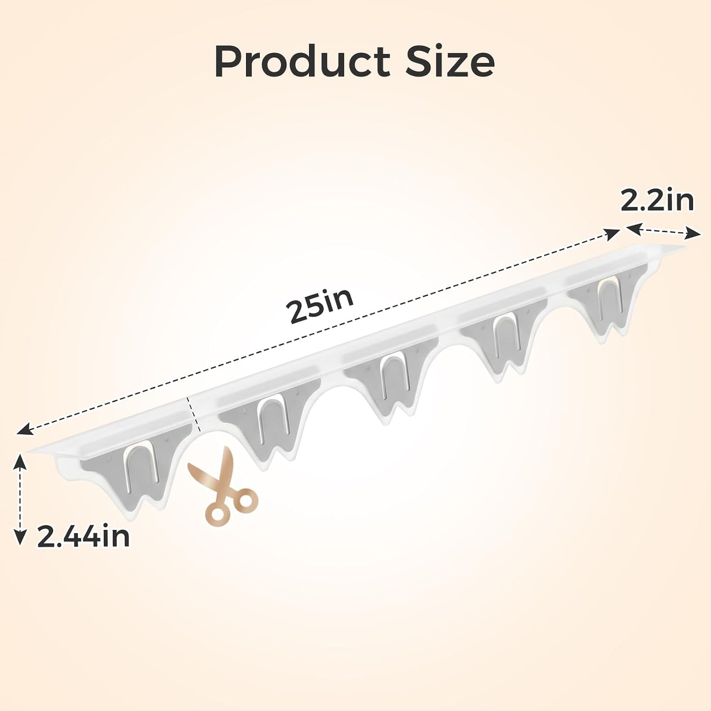 Silicone Stove Gap Covers with Stainless Steel, Oven Gap Filler Seals Gaps Between Stovetop and Counter, Stove Gap Guards Range Trim Kit, Easy to Clean Stove Gap Guard (Black 2 Pack,25")