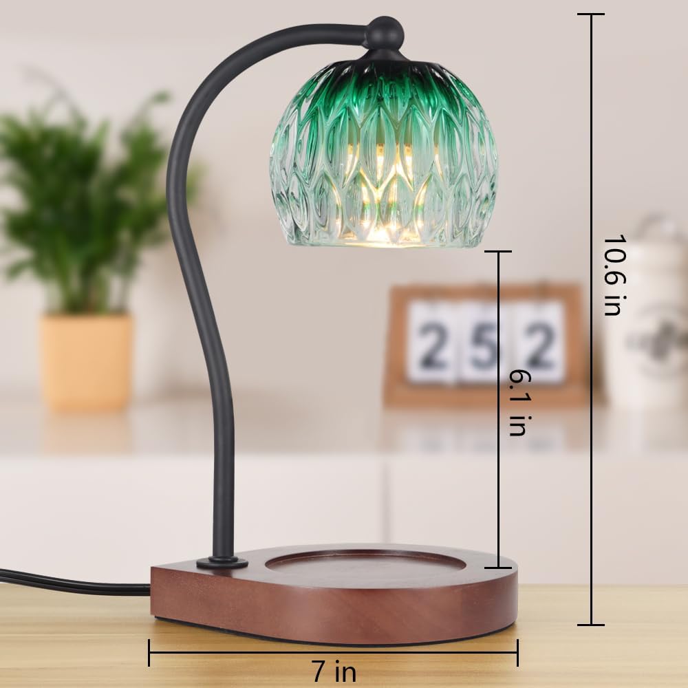 Dimmable Candle Warmer Lamp with Timer Adjustable Height for Scented Jar Candles Electric Candle Wax Melt Warmer for Home Decor Christmas Birthday Gifts for Women Mom(Hummingbird)