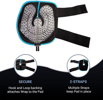 Cold Water Therapy Versatile-Fit Pad for PMT Cryotherapy Unit - Post Surgery and Injury Recovery - Pad Only for Circulating Ice Machine for Knee, Shoulder Pain Relief - with Custom couplings