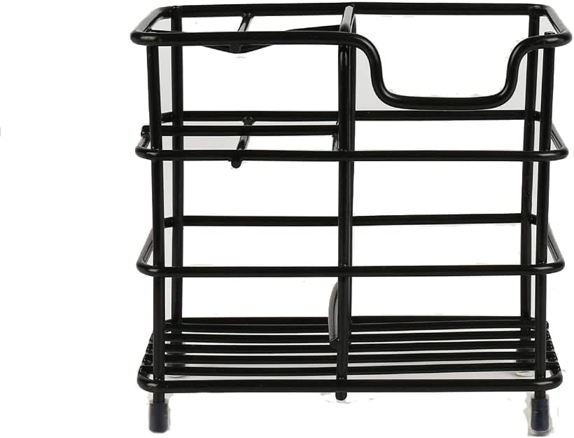 Toothbrush Holder for Bathrooms,Black | Stainless Steel 5 Slot