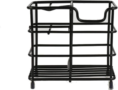 Toothbrush Holder for Bathrooms,Black | Stainless Steel 5 Slot