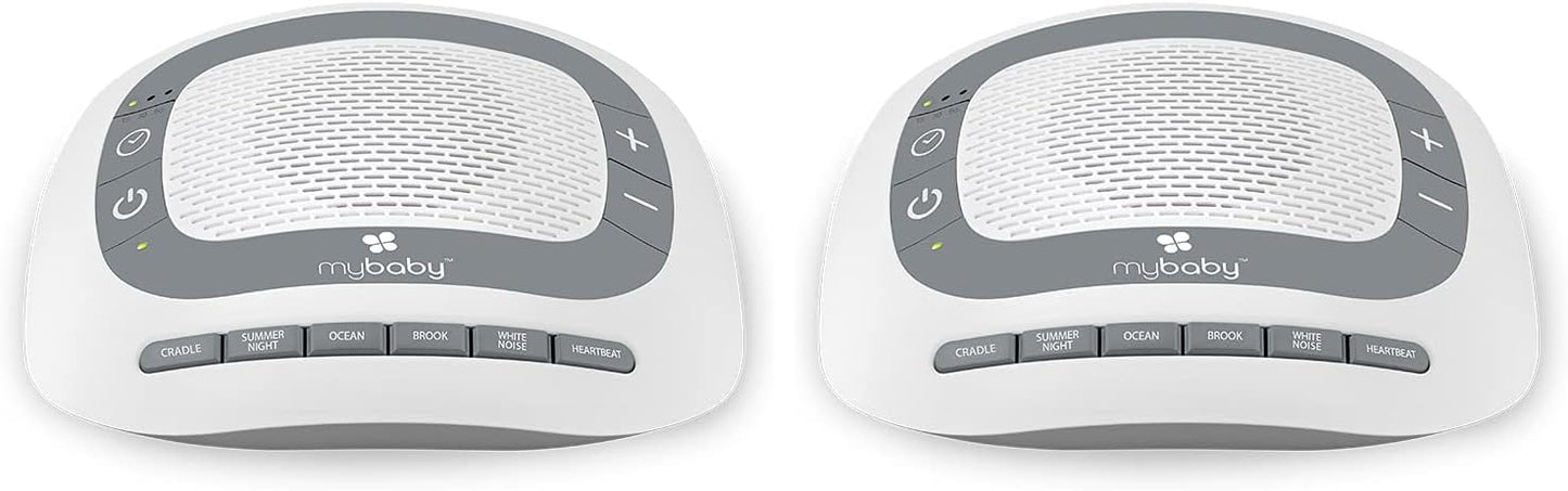 MyBaby SoundSpa White Noise Machine for Babies | 6 Soothing Lullabies for Newborns, Sound Therapy for Travel, Relaxing, Kids, Newborns, Baby Songs, Adjustable Volume, Auto-off Timer, By HoMedics | Sound Therapy for Travel, Relaxing, Kids, Newborns, Baby