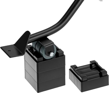 QWORK Furniture Lifter Tool, Appliance Furniture Metal Lifters for Heavy Furniture Movers Sliders Easily (1 Lifter & 4 Heightening Block)
