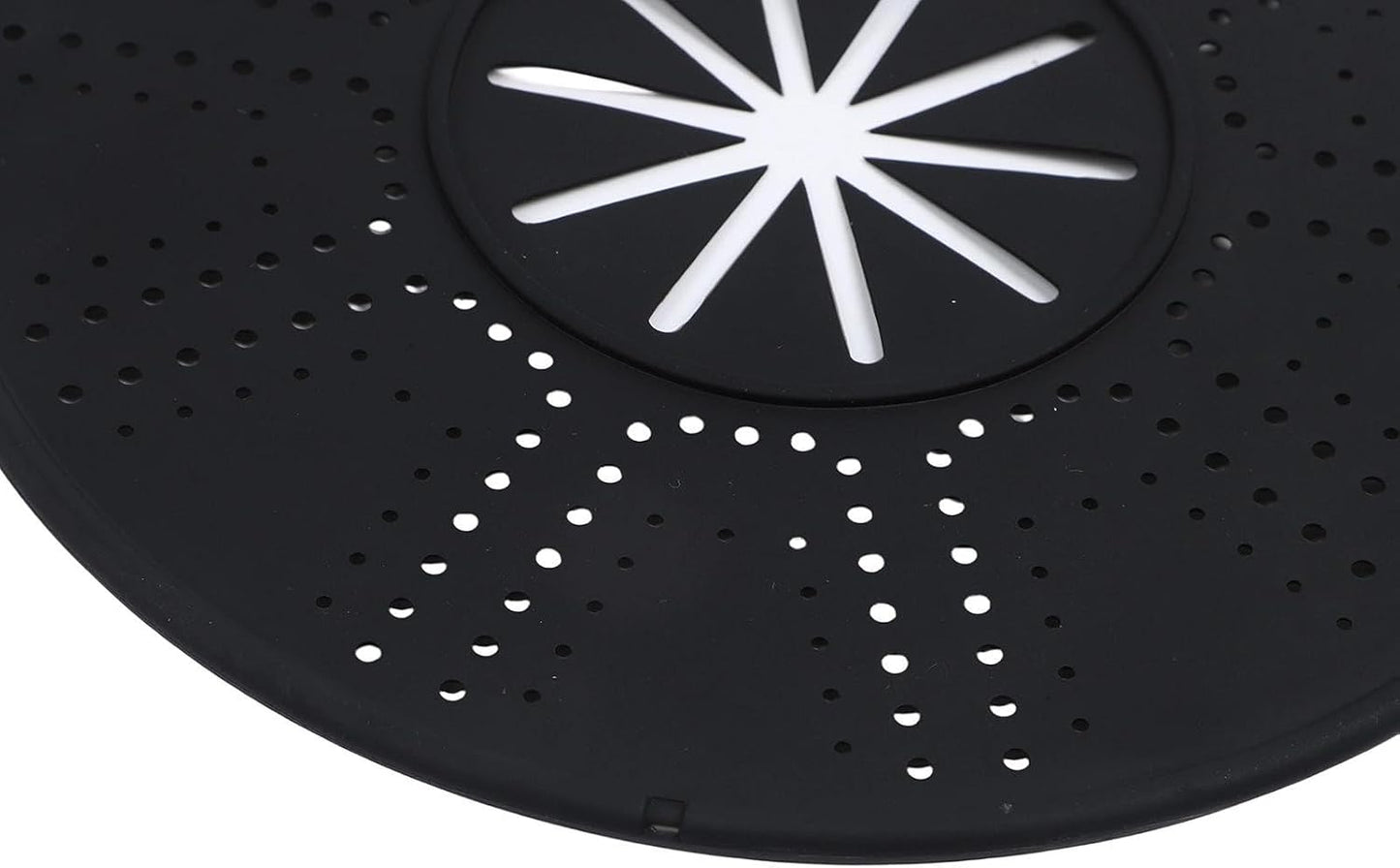 Silicone Spill Stopper Lid with Steam Vent and Double Handles, Heat Resistant Pot Cover for Cooking and Steaming, Dishwasher Safe Kitchen Gadget, 13.4 x 10.8 Inch, Black(white)