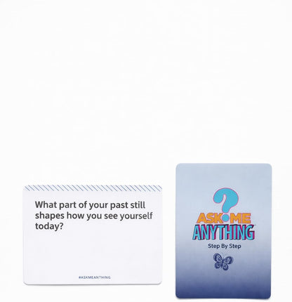 ASKMEANYTHING Recovery Pack Card Game - 100 Cards for Self-Improvement, Coping Skills, and Group Therapy