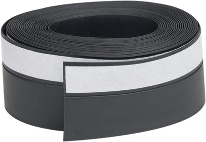 Door Weatherstrip Strong Adhesive Door Bottom Seal Black Rubber Strip 16.4 Feet Length Weather Stripping Bottom Seal Strip Door Winddow Sweep Weather Stripping Draft Stopper