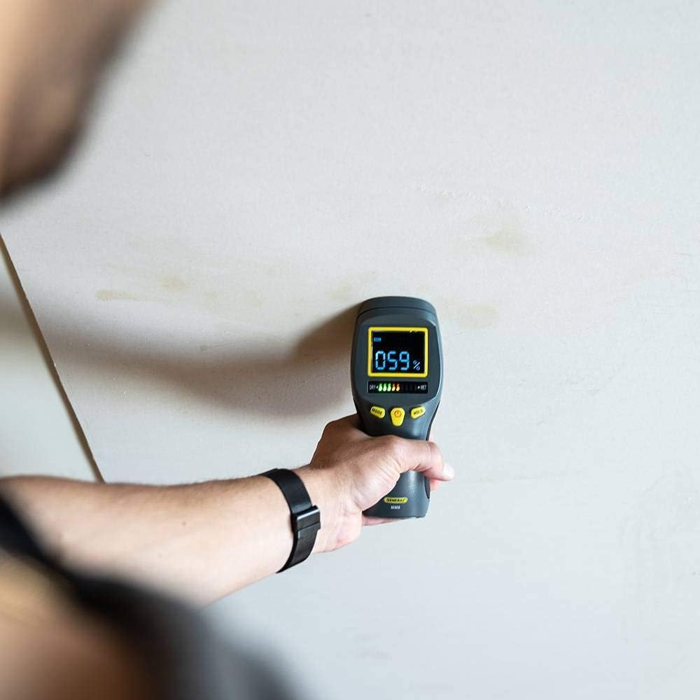 General Tools MMD4E Moisture Meter for Wood, Walls & Water Leak Detection | Pinless wood moisture meter for drywall & walls. Detects mold & humidity. Water leak detector for home moisture testing.