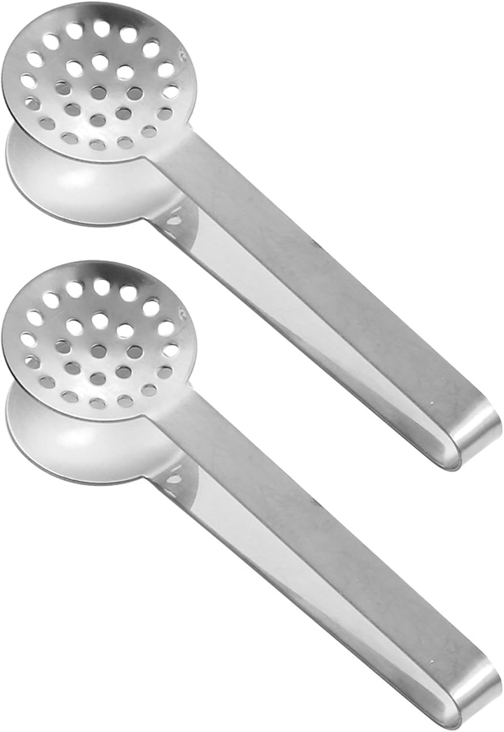 2Pieces Rusts Resistant Teas Bag Squeezer Clip Steel Teabag Strainer Tongs Gripper Tool for Home and Office Use Steel Teas Bag Dispenser