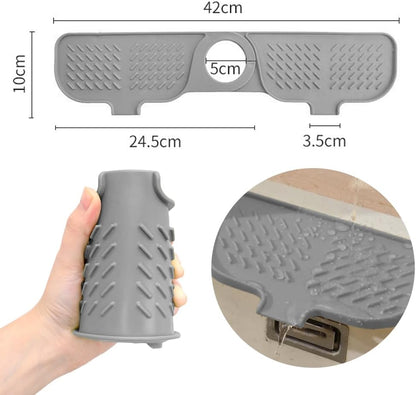 Kitchen Sink Faucet Mat, Faucet Draining Mat, Faucet Sink Splash Guard for Kitchen Sink, Sink Mat Kitchen Essentials for New Home, Drip Catcher for Kitchen, Bathroom Faucet Protector