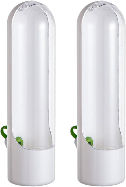 Herb Saver for Refrigerator, 2 Pack Herb Keeper for Cilantro | Upright herb storage pods with water base for cilantro, parsley, basil, mint and other slim fridge door bin herbs