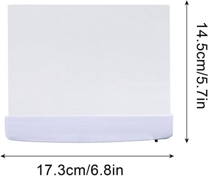 Juesi Flat Book Light Page Book Light for Reading in Bed at Night Clear LED Book Full Page Light Illuminator Panel Plate Lamp Board Wireless (White)