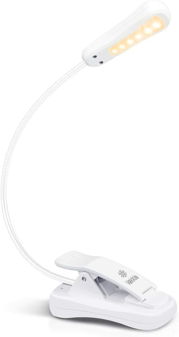 Vekkia 3000K Warm LED Rechargeable Book Light
