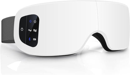 Eye Massager with Heat, Compression, Heated Sleep Mask, Mothers Fathers Day Birthday Gifts for Women Men, Massager Scalp for Eye Strain Relief, Foldable,Comfortable