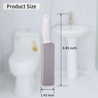 Pumice Stone for Toilet Cleaning, Pumice Cleaning Stone with Handle, Toilet Cleaner, Pumice Stone, Toilet Wand, Toilet Bowl Cleaner Brush, Toilet Brush (2PCS Gray)