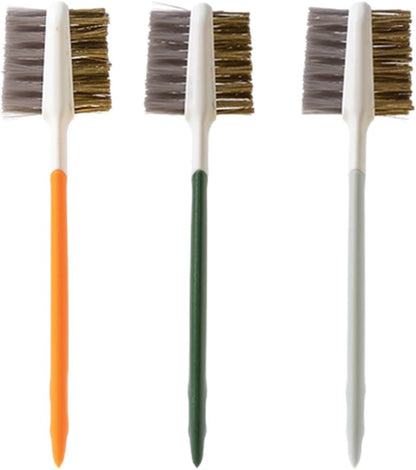 Alipis 3 Pack Gas Stove Cleaner Brush Double Ended Stovetop Cleaning Brush for Gas Burners Wire for Cleaning Pots Range Hood Sink Kitchen Countertops Home Restaurant Use