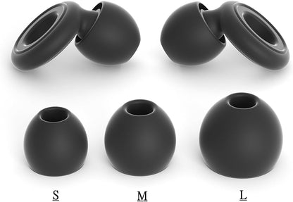 Reusable Noise Reduction Silicone Ear Plugs, Ultra-Comfy Earplugs with 4 Size Eartips and Case, 17-30dB Hearing Protection for Sleep, Concerts, Work, Travel & Noise Sensitivity