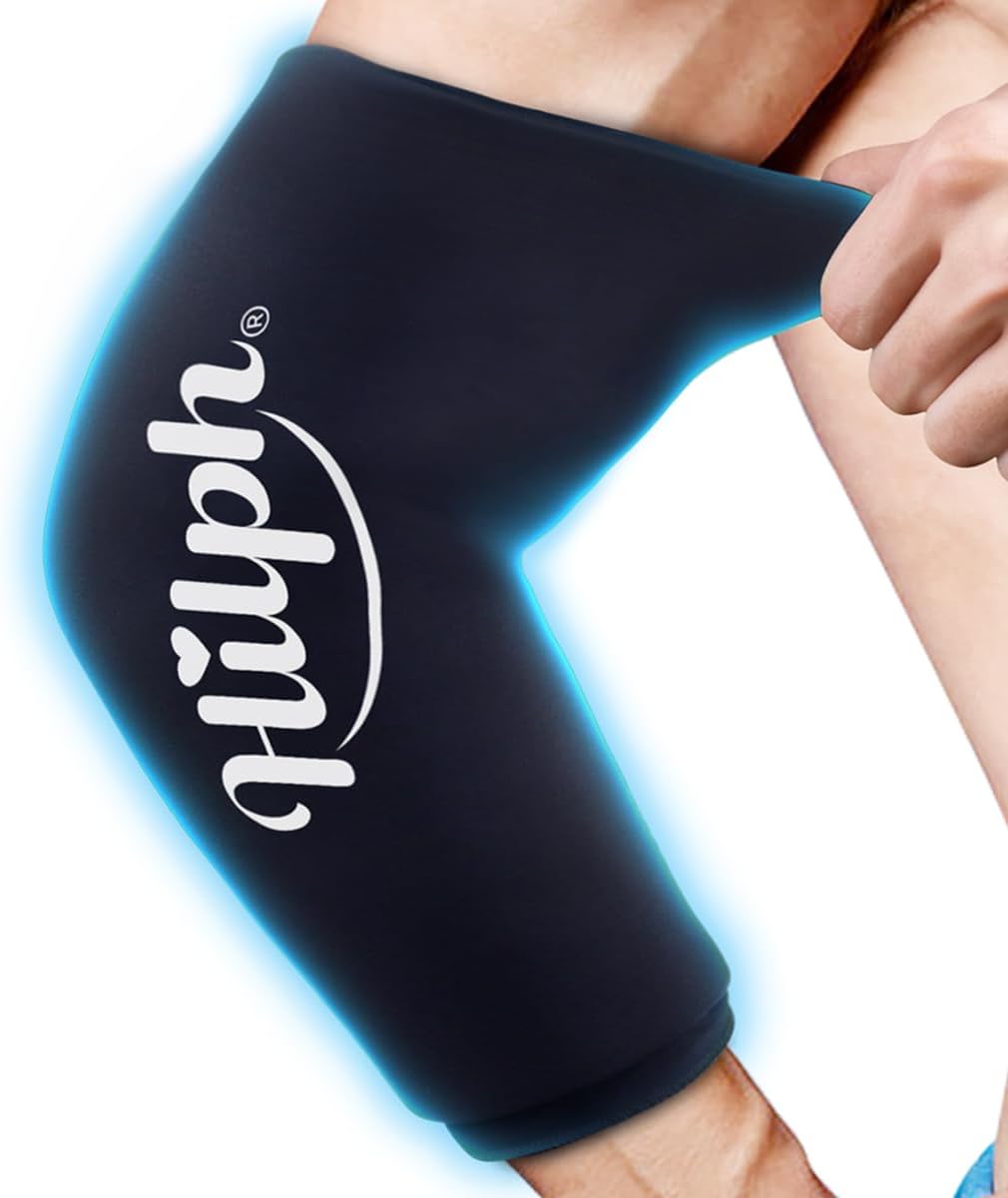 Hilph Knee Ice Pack Sleeve, Flexible Gel Ice Pack for Knee Pain Relief