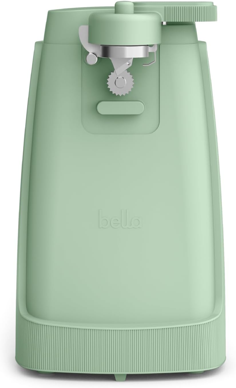 bella Electric Can Opener and Knife Sharpener, Black