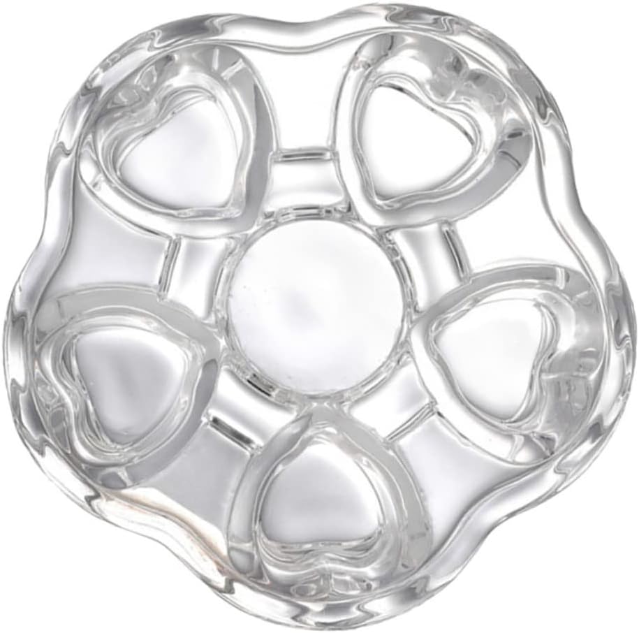 Glass Heart Base Tea Pot Warmer Stylish Insulated Heating Base for Glass Teapots Creative Design for Keeping Tea Warm and Functional Use