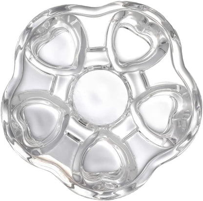 Glass Heart Base Tea Pot Warmer Stylish Insulated Heating Base for Glass Teapots Creative Design for Keeping Tea Warm and Functional Use