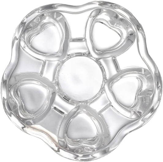 Glass Heart Base Tea Pot Warmer Stylish Insulated Heating Base for Glass Teapots Creative Design for Keeping Tea Warm and Functional Use
