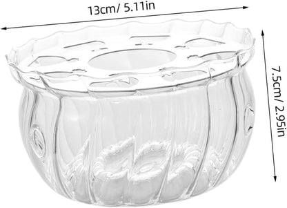 OUNONA Glass Tea Kettle Warmer Candle Base Multi-use Teapot Heater for Tea and Soups Easy to Clean Decorative Stand for Use