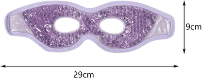 Cold Cooling Eye Mask Hot Cold Compress Eye Mask, Easy to Use,with Eye Holes, Reusable Gel Bead Eye Mask for Eye Bags,Relax,Women, Violet