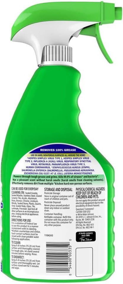 Fantastik All Purpose Cleaner, Multipurpose Surface Cleaner & Kitchen Grease Removal, Packaging Designed to Prevent Leakage and Breakage, Fresh Scent, 32 Fl Oz