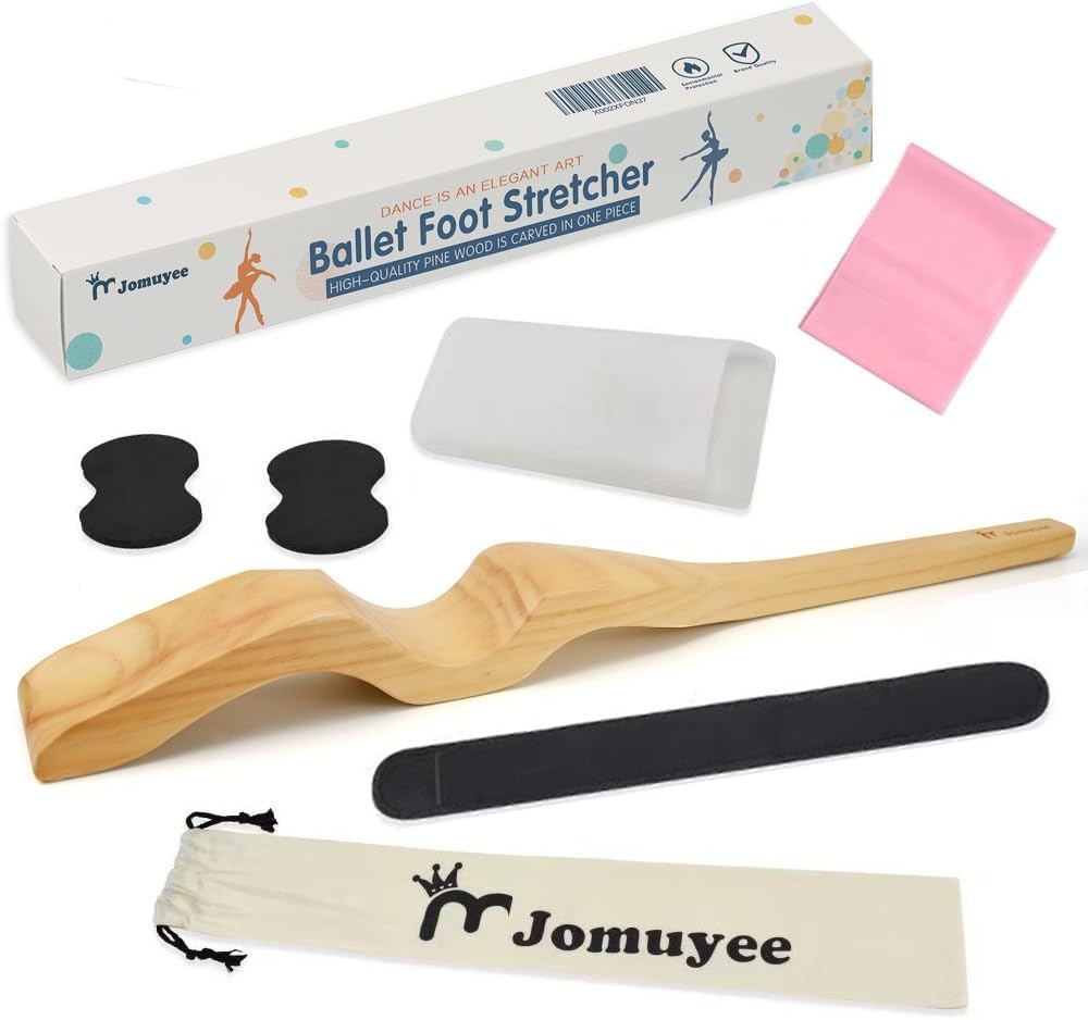 Ballet Foot Stretcher Set, Whole Wood Formed Without Splicing, Original Pine Dance Foot Arch Enhancer for Dancer, Gymnastics, Yoga People, Gift Idea