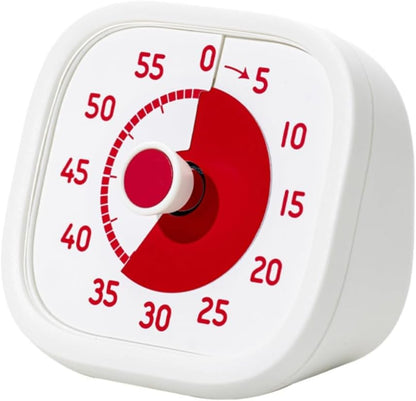 Visual Timer for Kids - 60 Minute Visual Kids Timer for Classroom Home Office, Countdown Timer for Cooking Teaching Working Meeting (Orange)