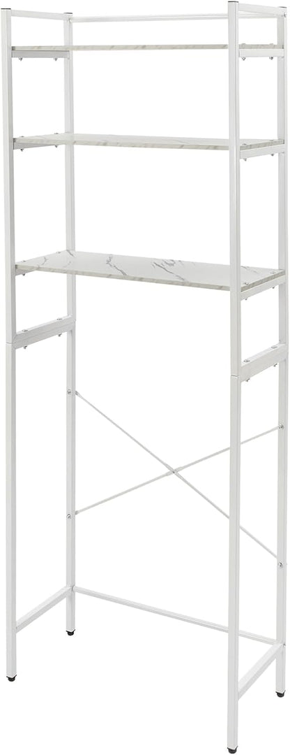 Laundry Room Organizer, Over The Washer And Dryer Storage Shelf 33lb, White