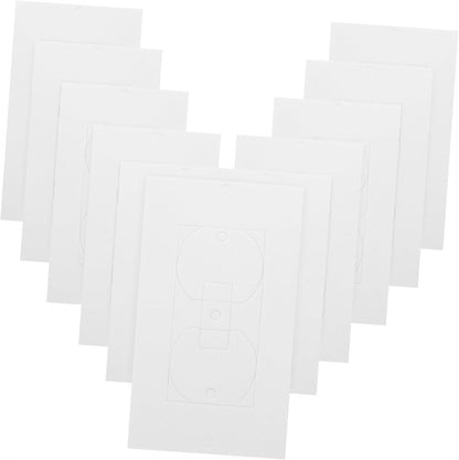 TEHAUX 50pcs Wall Outlet Insulation Pads Waterproof Socket Outlet Sealer Gaskets for Rectangular Foam Covers for Weather Protection and Energy Efficiency