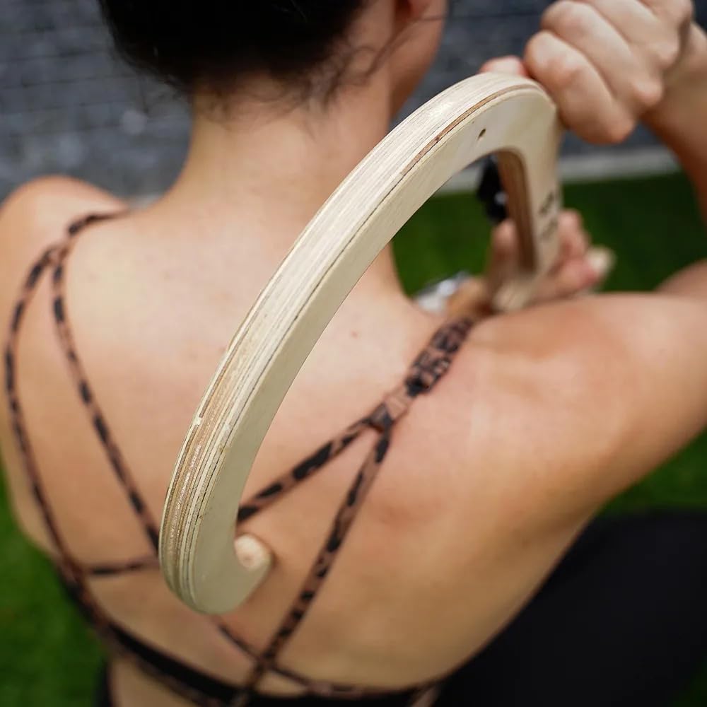 Tiger Tail ReGreen Tiger Cane Massage Hook - 24.5" Handheld Muscle Release Tool for Back, Neck, Shoulder, Leg & Feet - Self Massager Rod, Deep Body Tissue and Trigger Point Massage