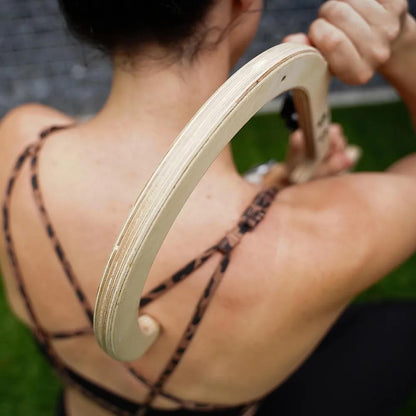 Tiger Tail ReGreen Tiger Cane Massage Hook - 24.5" Handheld Muscle Release Tool for Back, Neck, Shoulder, Leg & Feet - Self Massager Rod, Deep Body Tissue and Trigger Point Massage
