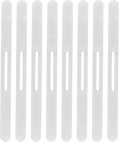 BOXOB 8pcs Replacement Strips for Bedsheet Holder, Transparent Plastic Bed Corner Holder Keep Sheets Firm Tight Bedsheets Stays Lock Bed Sheet Strap Holders for Bedding Mattress Protectors Blankets