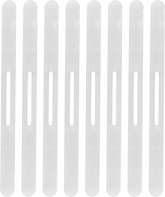 BOXOB 8pcs Replacement Strips for Bedsheet Holder, Transparent Plastic Bed Corner Holder Keep Sheets Firm Tight Bedsheets Stays Lock Bed Sheet Strap Holders for Bedding Mattress Protectors Blankets