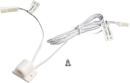 Adjustable DC 12V PIR Infrared Motion Sensor Switch for LED Light Strip, Auto On/Off with 30s Delay, White(White)