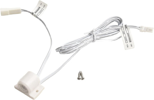 Adjustable DC 12V PIR Infrared Motion Sensor Switch for LED Light Strip, Auto On/Off with 30s Delay, White(White)